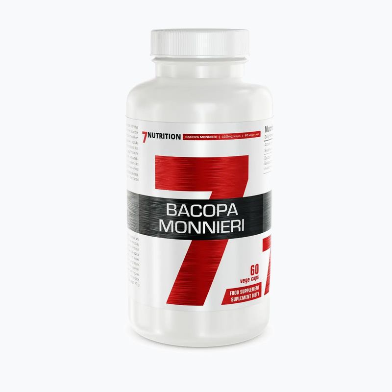 Bacopa Monnieri 7Nutrition 550mg memory and concentration 60 capsules 7Nu000426