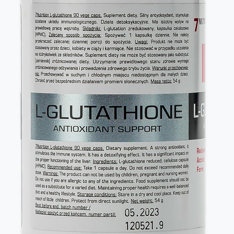 L-Glutathione 7Nutrition antioxidant 90 capsules 7Nu000466 2