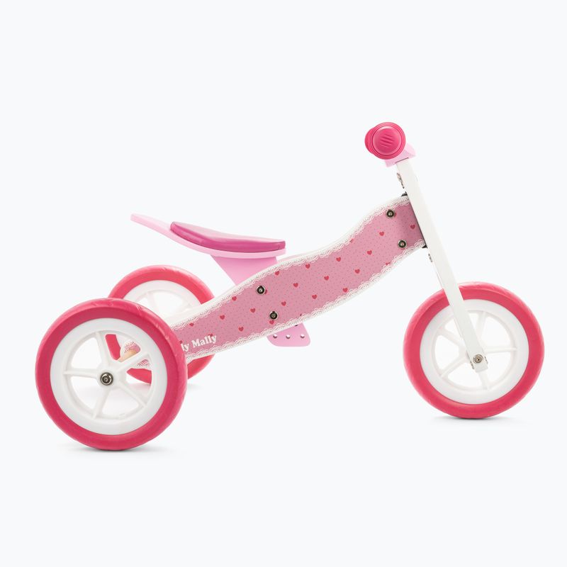 Milly Mally 2in1 tricycle Look pink 2772