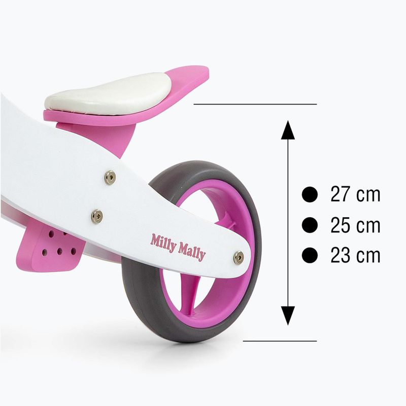 Milly Mally Jake classic pink cross-country tricycle 9