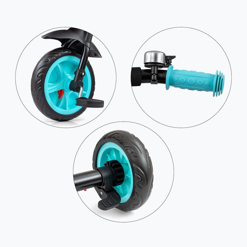 Three-wheeled balance bike Milly Mally Axel black 9