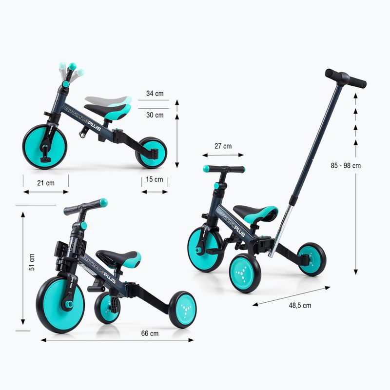 Milly Mally 4in1 tricycle Optimus Plus mint 14
