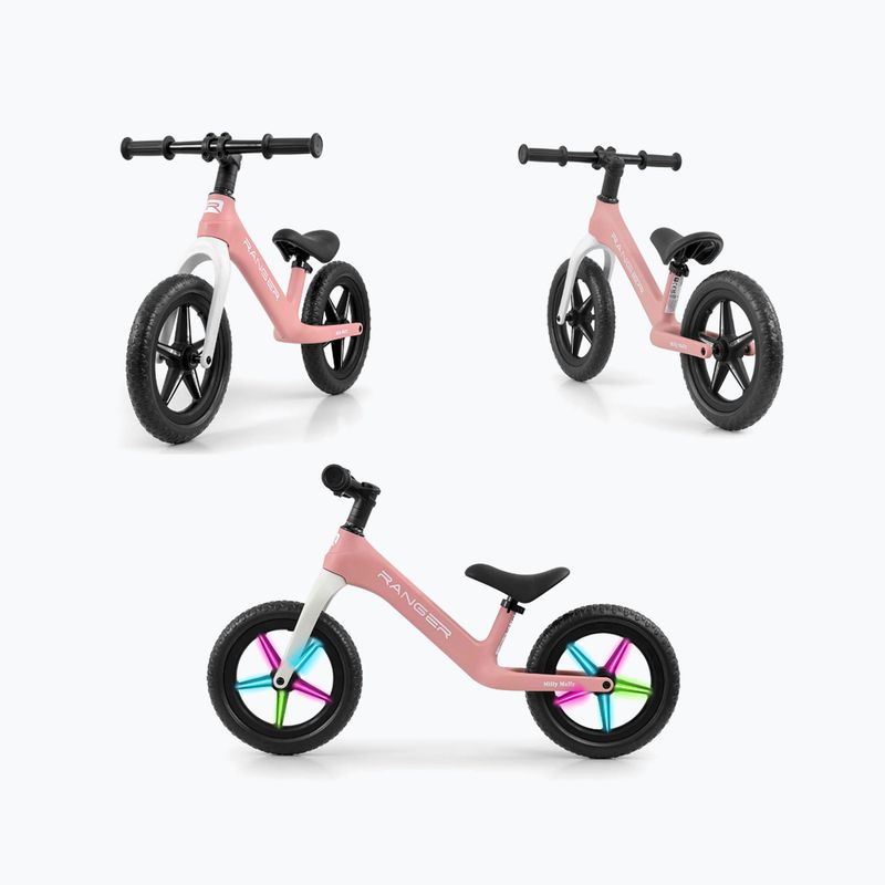 Balance bike Milly Mally Ranger Flash pink 8