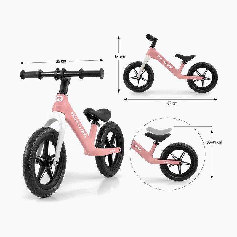 Balance bike Milly Mally Ranger Flash pink 10