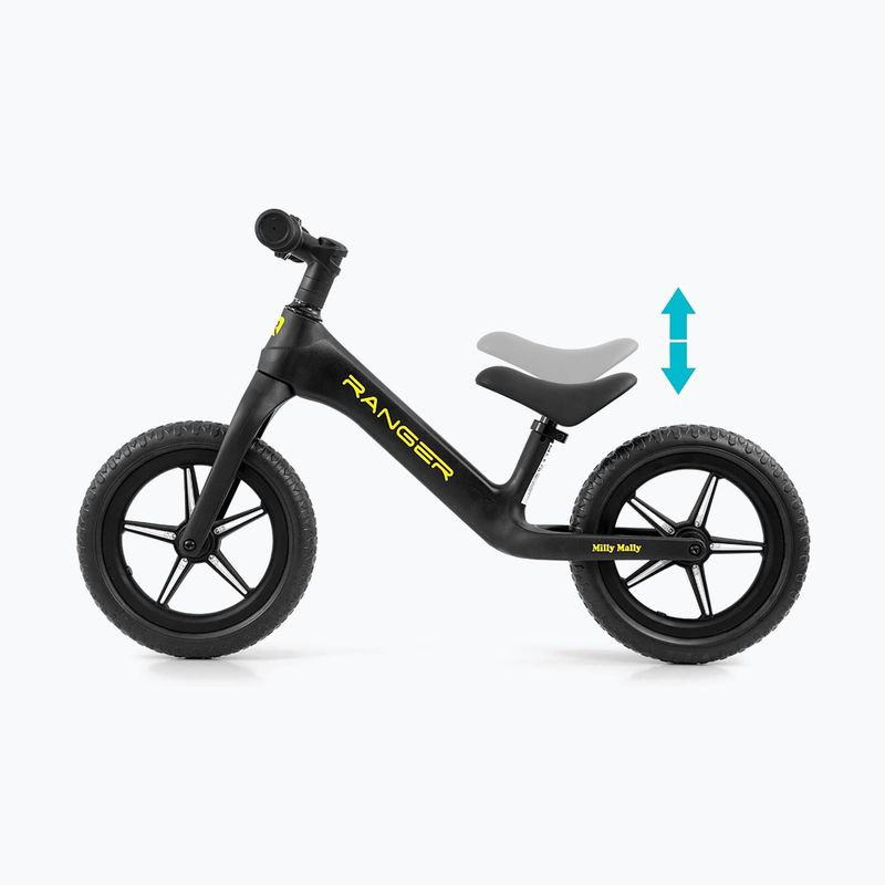 Balance bike Milly Mally Ranger Flash black 7