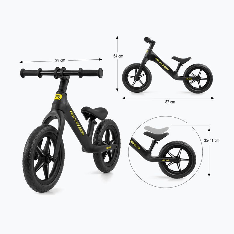 Balance bike Milly Mally Ranger Flash black 9