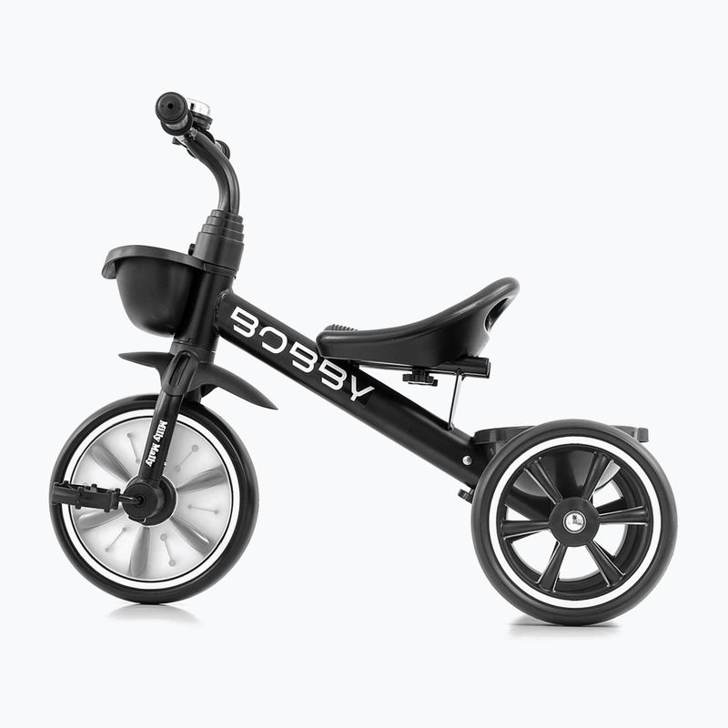 Three-wheeled balance bike Milly Mally Bobby black 2