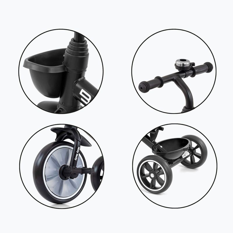 Three-wheeled balance bike Milly Mally Bobby black 11