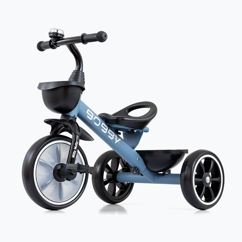 Three-wheeled balance bike Milly Mally Bobby denim