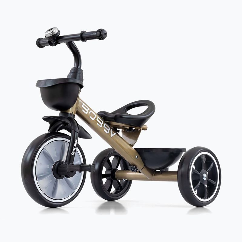 Three-wheeled balance bike Milly Mally Bobby golden