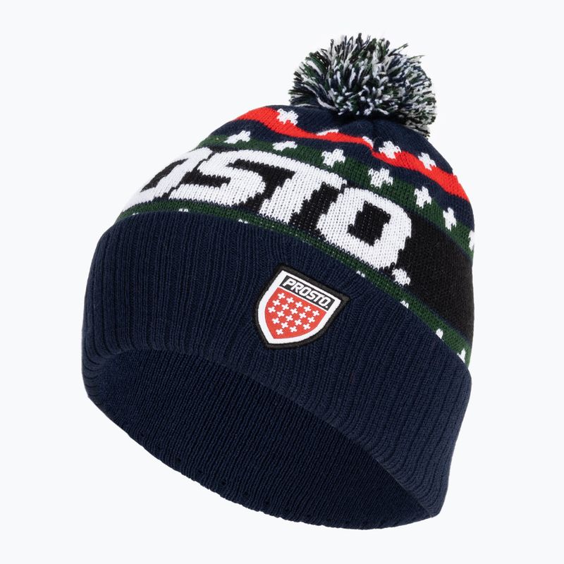 PROSTO Bakal men's winter cap navy blue KL222MACC2132U 3