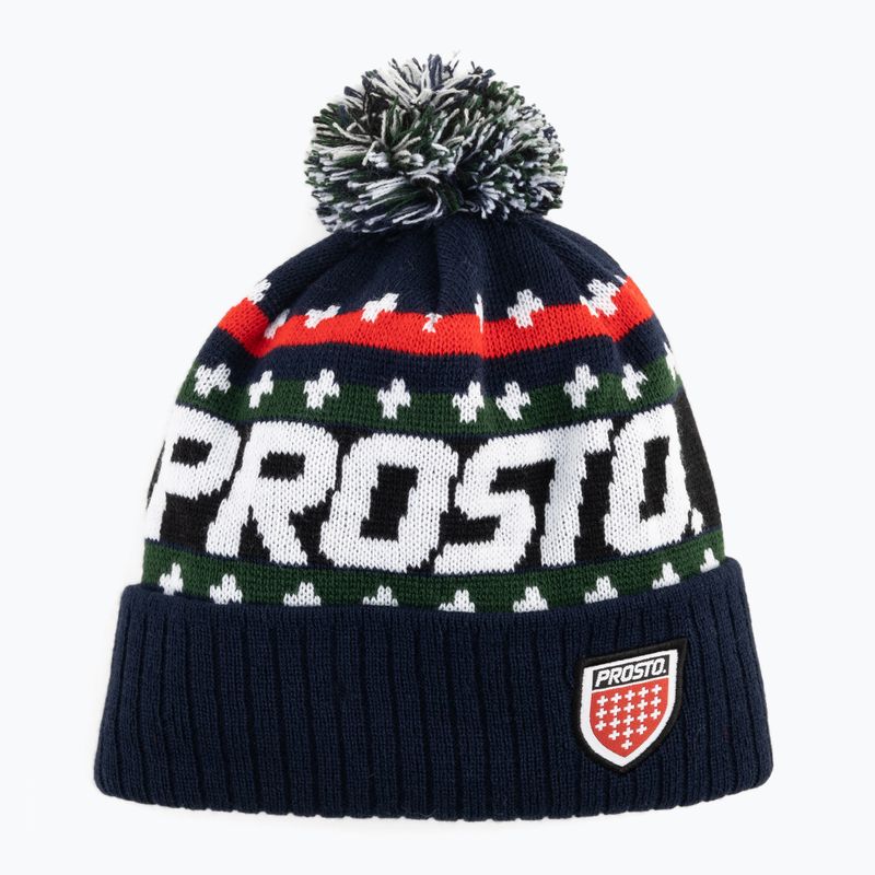 PROSTO Bakal men's winter cap navy blue KL222MACC2132U 5