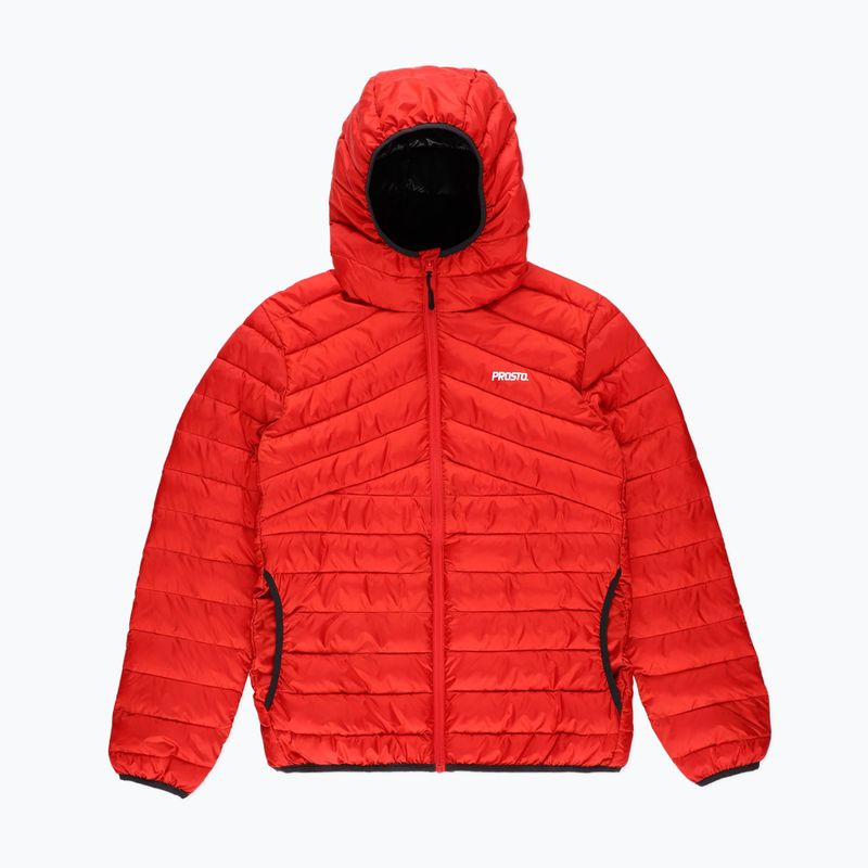 Men's winter jacket PROSTO Ultralight red