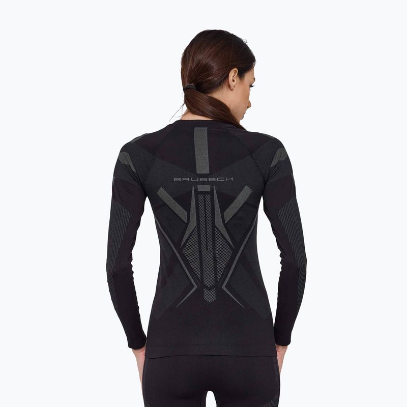 Women's thermal sweatshirt Brubeck Dry black/graphite 2