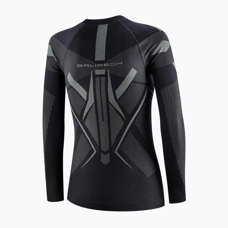 Women's thermal sweatshirt Brubeck Dry black/graphite 4