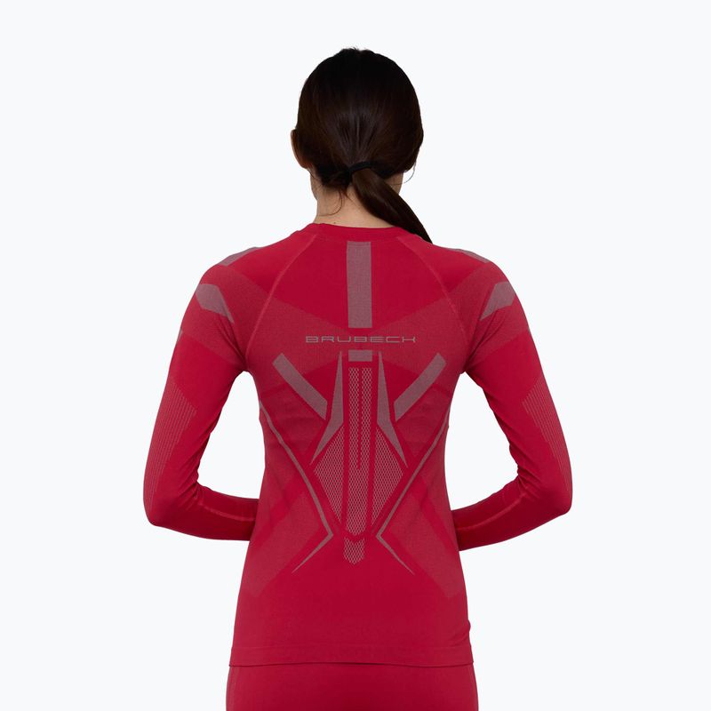 Women's thermal sweatshirt Brubeck Dry raspberry/gray 2