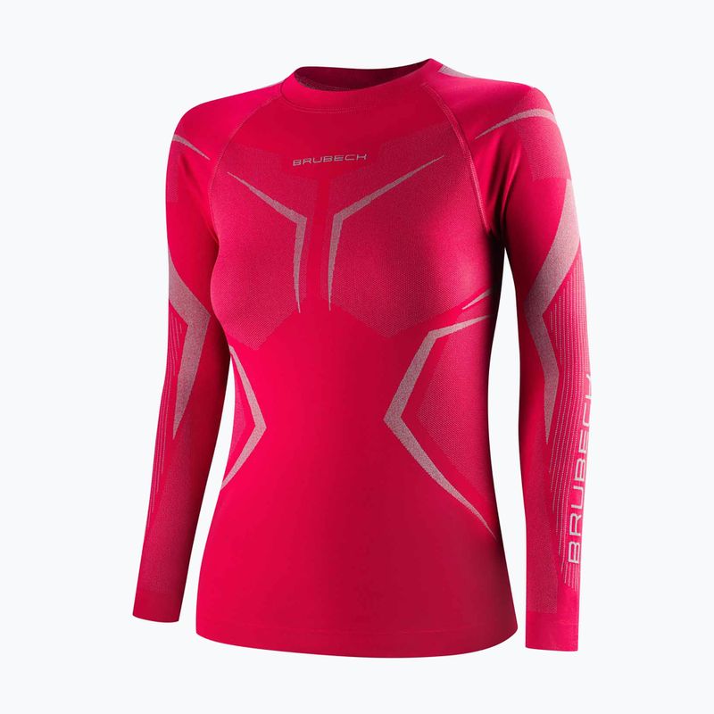 Women's thermal sweatshirt Brubeck Dry raspberry/gray 3