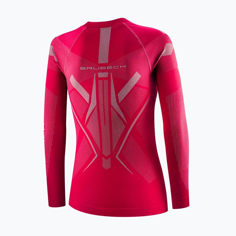 Women's thermal sweatshirt Brubeck Dry raspberry/gray 4