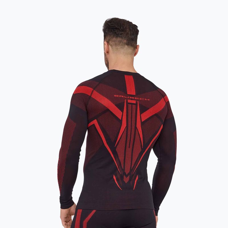 Men's thermal sweatshirt Brubeck Dry black/red 2
