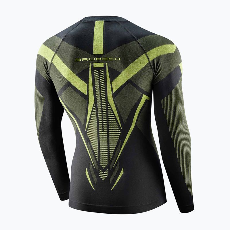 Men's thermal sweatshirt Brubeck Dry graphite/lime 4