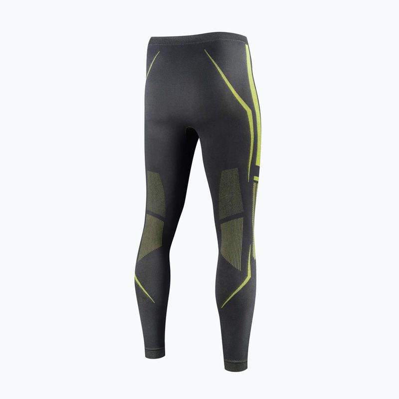 Men's thermal trousers Brubeck Dry graphite/lime 4