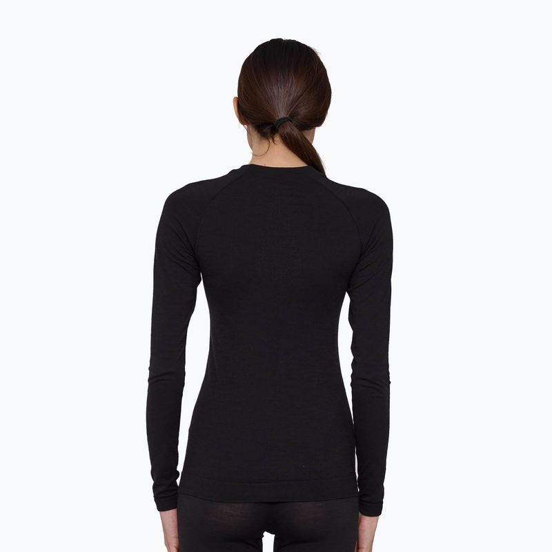 Women's thermal sweatshirt Brubeck Active Merino black 2