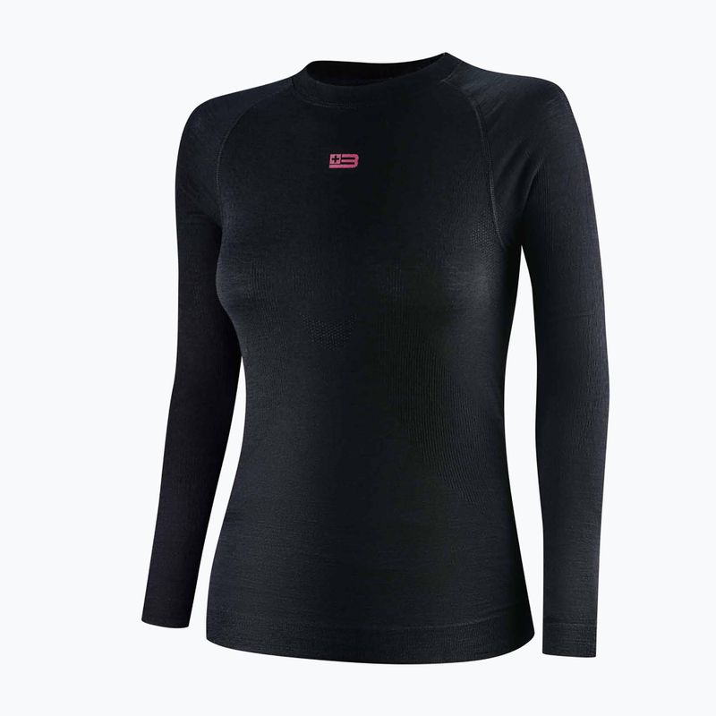 Women's thermal sweatshirt Brubeck Active Merino black 3