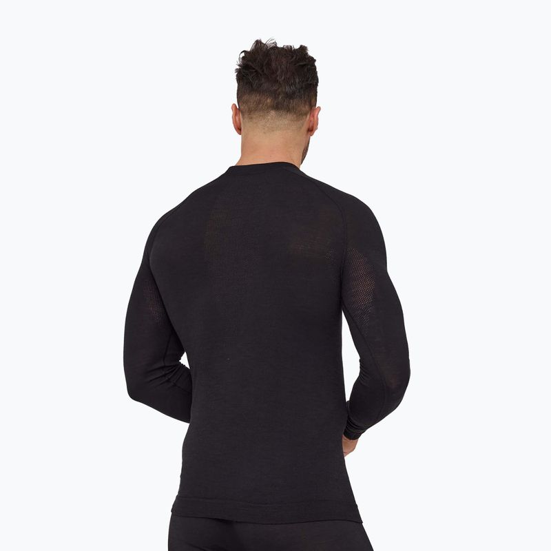 Men's thermal sweatshirt Brubeck Active Merino black 2