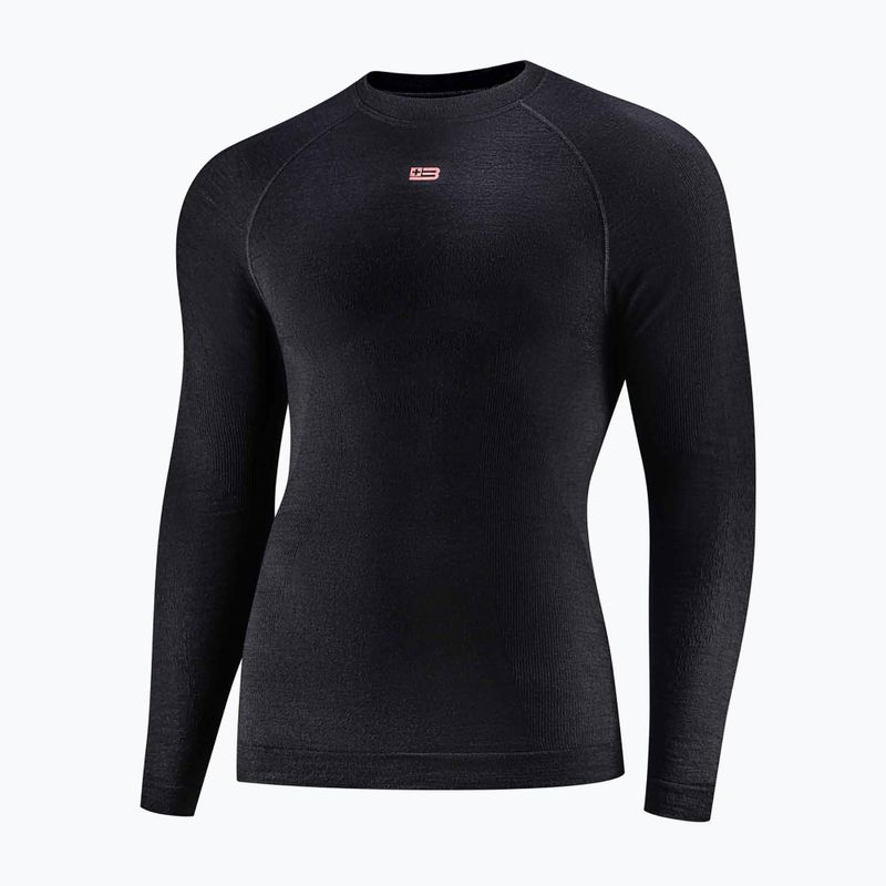Men's thermal sweatshirt Brubeck Active Merino black 3