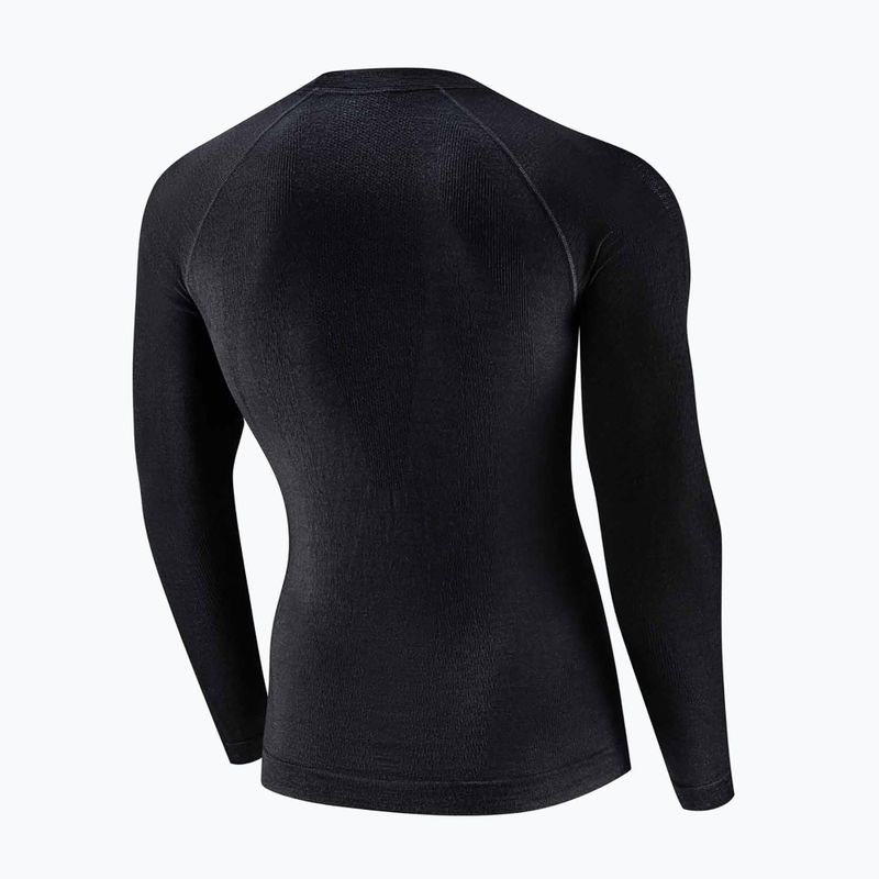 Men's thermal sweatshirt Brubeck Active Merino black 4