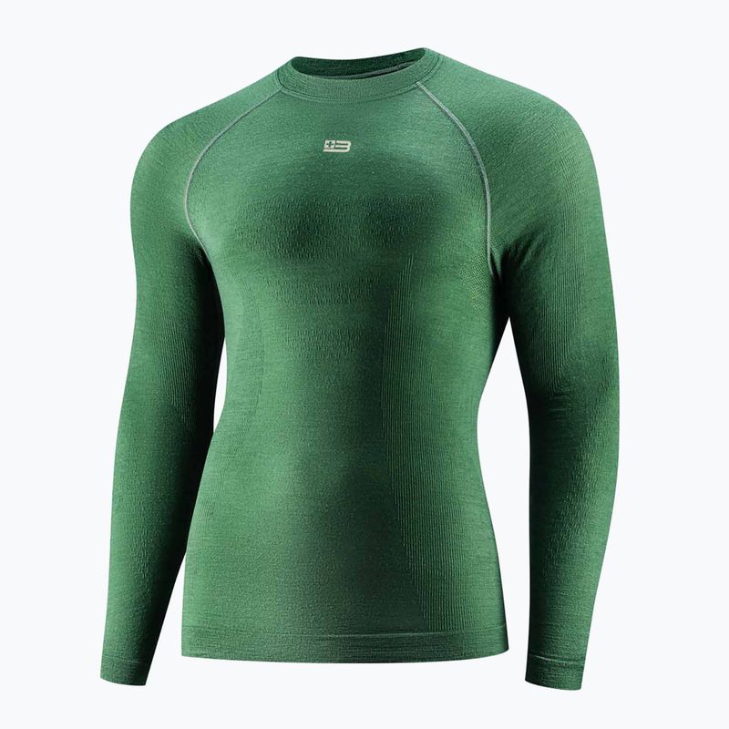 Men's thermal sweatshirt Brubeck Active Merino green 3