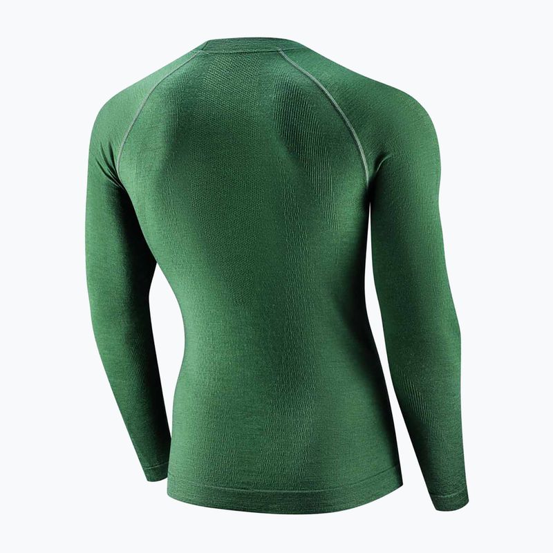 Men's thermal sweatshirt Brubeck Active Merino green 4