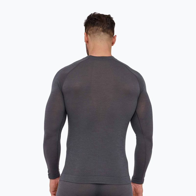 Men's thermal sweatshirt Brubeck Active Merino graphite 2