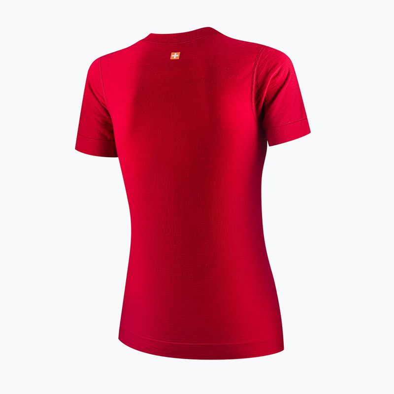 Women's thermal T-shirt Brubeck Outdoor Wool Pro raspberry 4