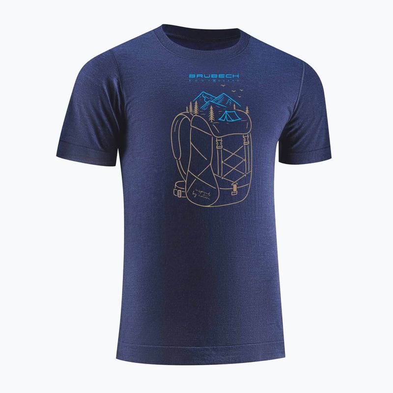 Men's thermal T-shirt Brubeck Outdoor Wool Pro navy 3