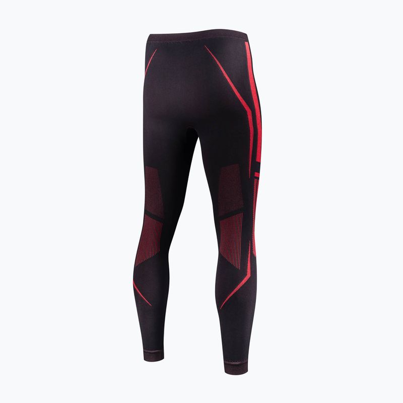 Men's thermal trousers Brubeck Dry black/red 4