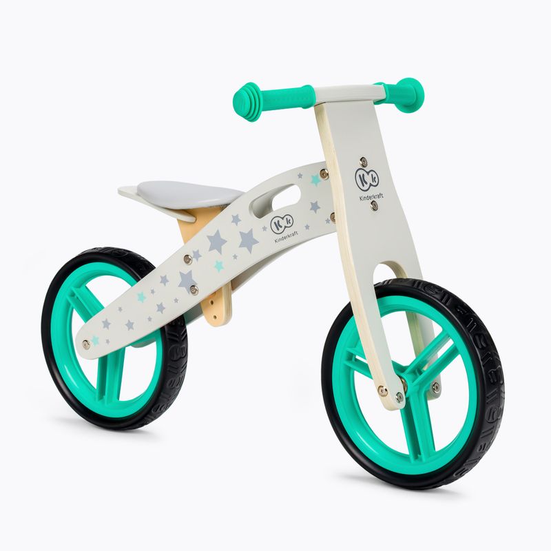 Kinderkraft Runner cross-country bicycle white and green KKRUNNRSTR0000 2