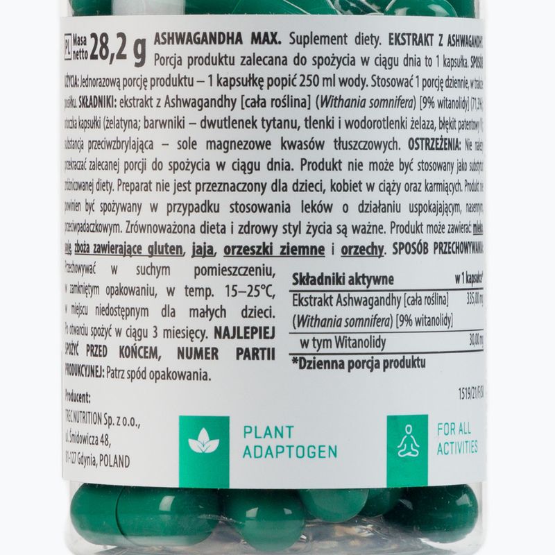 Ashwagandha Trec Max performance 60 capsules TRE/621 2