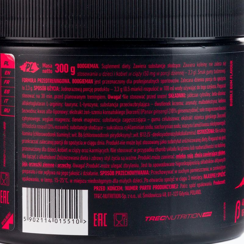 Trec Boogieman pre-workout 300g bubble gum TRE/622#GUMZU 2