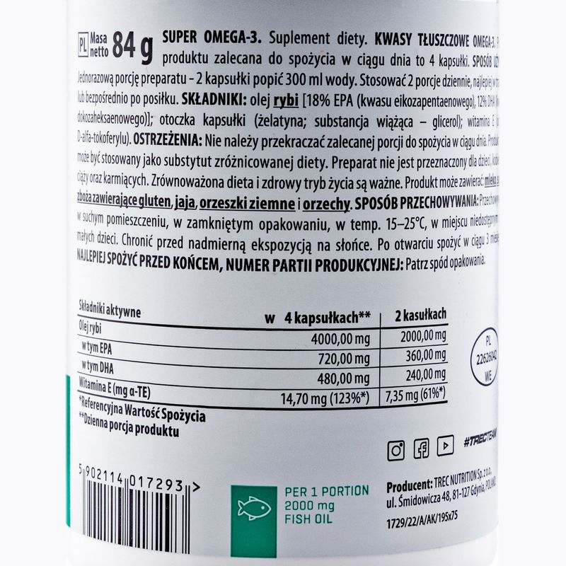Super Omega 3 Trec fatty acids 60 capsules TRE/165 2