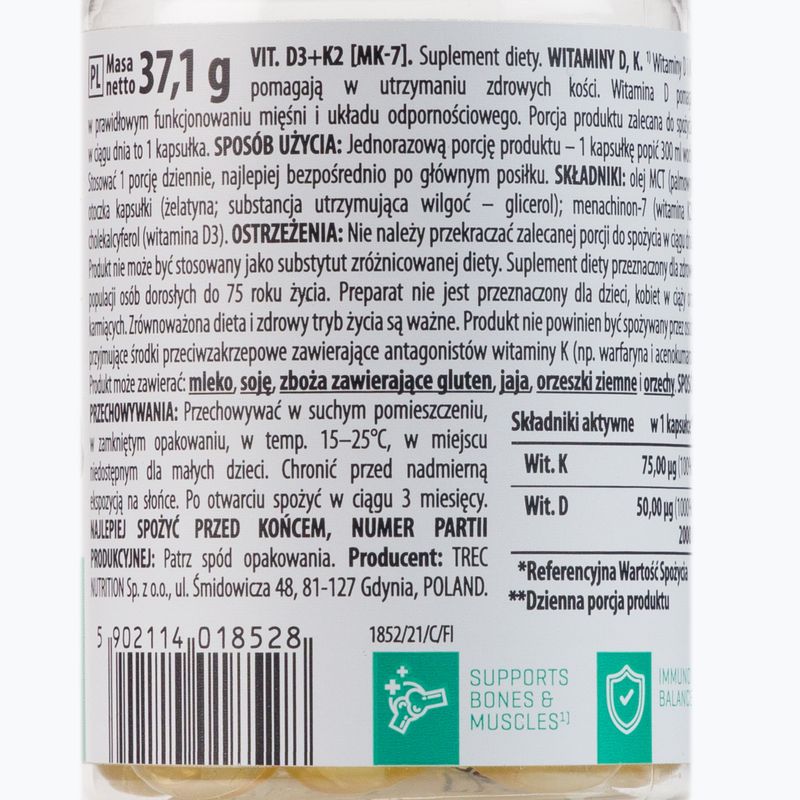 Vitamin D3 K2 (MK-7) Trec vitamin complex 60 capsules TRE/539 2