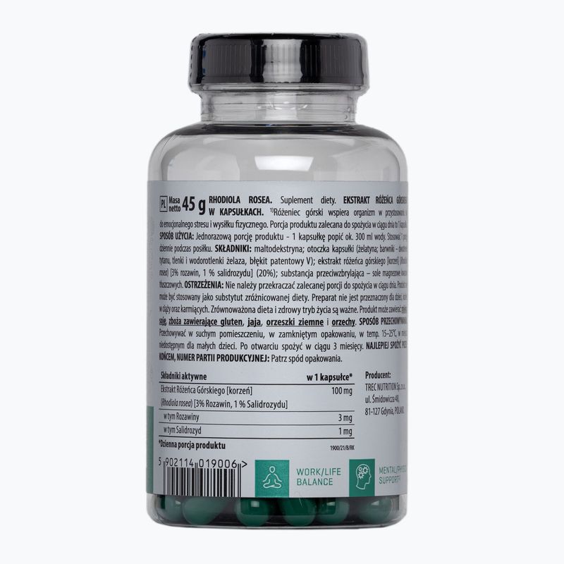 Vitality Rhodiola Rosea Trec Rhodiola rosea 90 capsules TRE/884 2