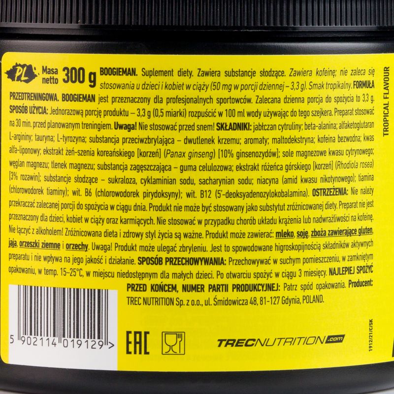 Trec Boogieman pre-workout 300g tropical fruit TRE/622#TOWOC 2