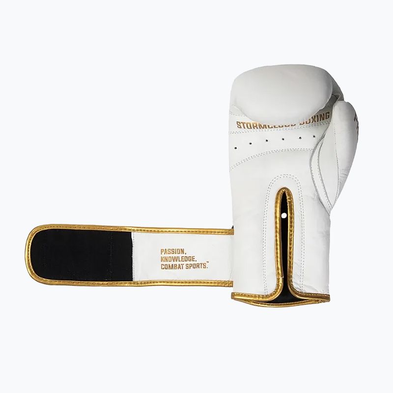 Boxing gloves StormCloud Boxing Pro white/gold 3