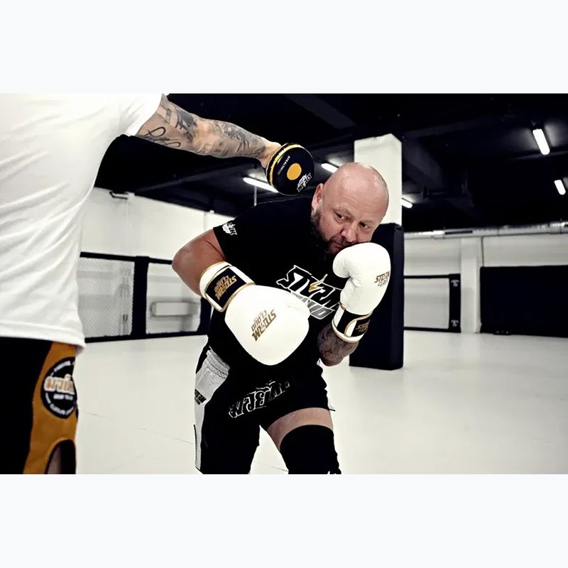 Boxing gloves StormCloud Boxing Pro white/gold 9