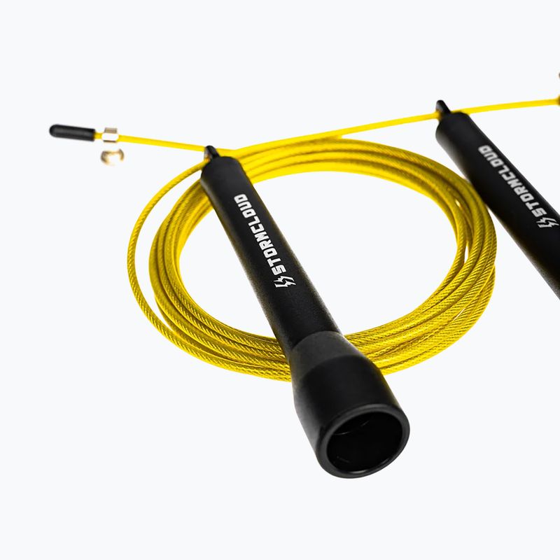 Jump rope StormCloud SPEED Beginner lvl black/yelow 2