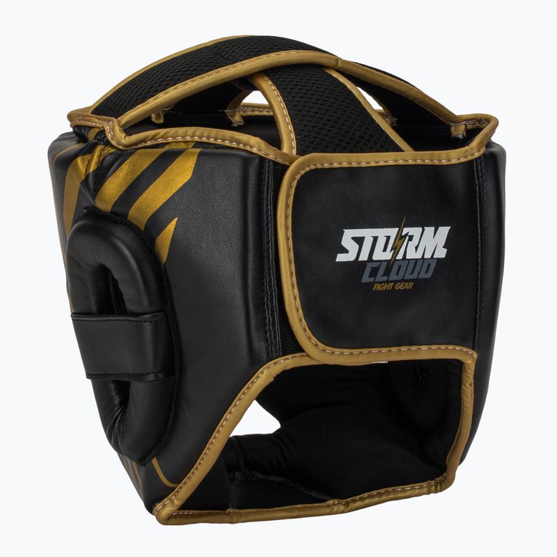 Boxing helmet StormCloud Lynx black/gold 3