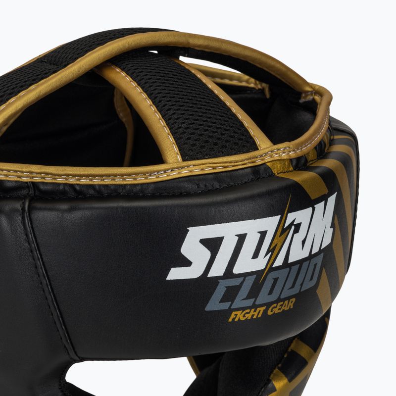 Boxing helmet StormCloud Lynx black/gold 4