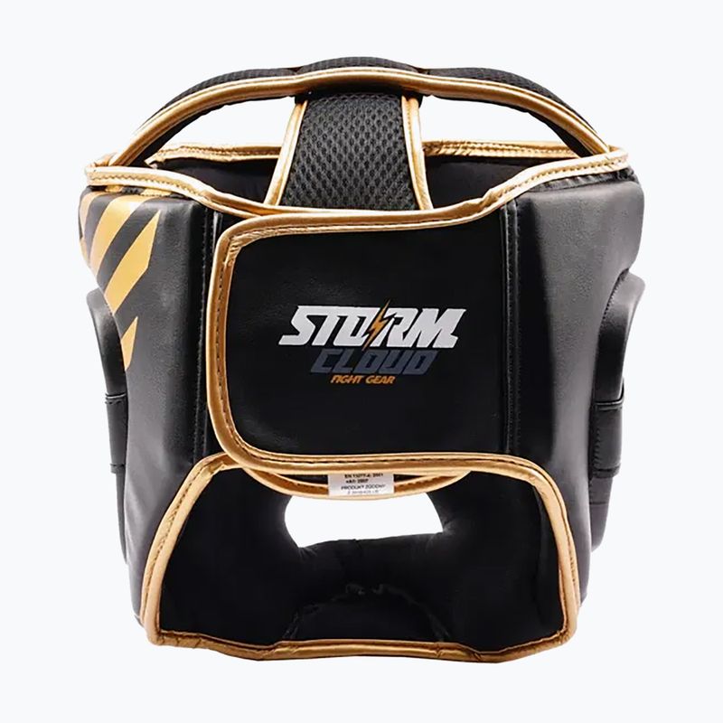 Boxing helmet StormCloud Lynx black/gold 4