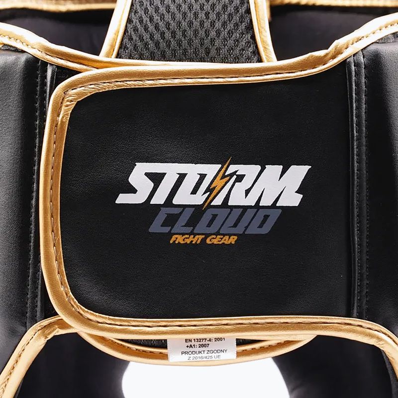 Boxing helmet StormCloud Lynx black/gold 7